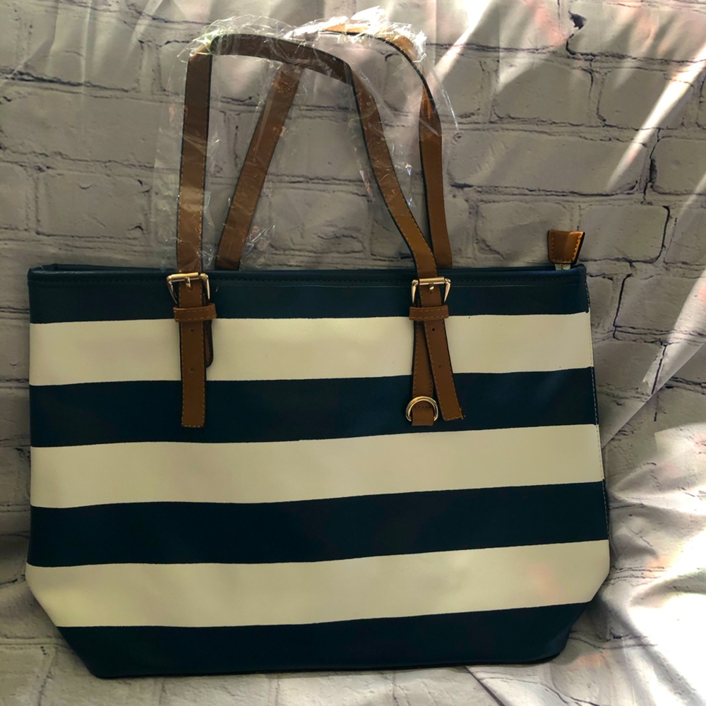 NEW Nautical Stripe Totebag Shoulderbag Handbag